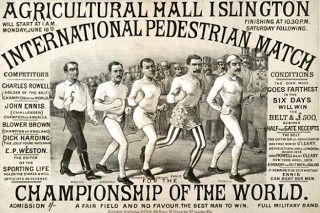 Illustration for article titled 150 Years Ago, People Watched Competitive Walking Instead of Baseball